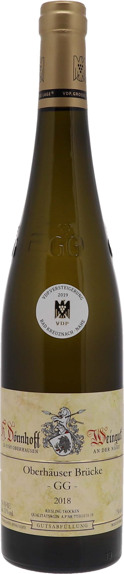 2018 Oberhausen BRÜCKE Riesling Grosses Gewächs Q.b.A. trocken Versteigerung