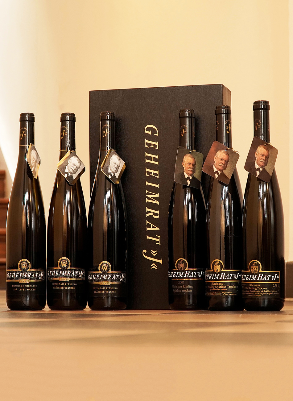 Geheimrat "J" Riesling Spätlese trocken Schatzkammerweine Kollektionskiste