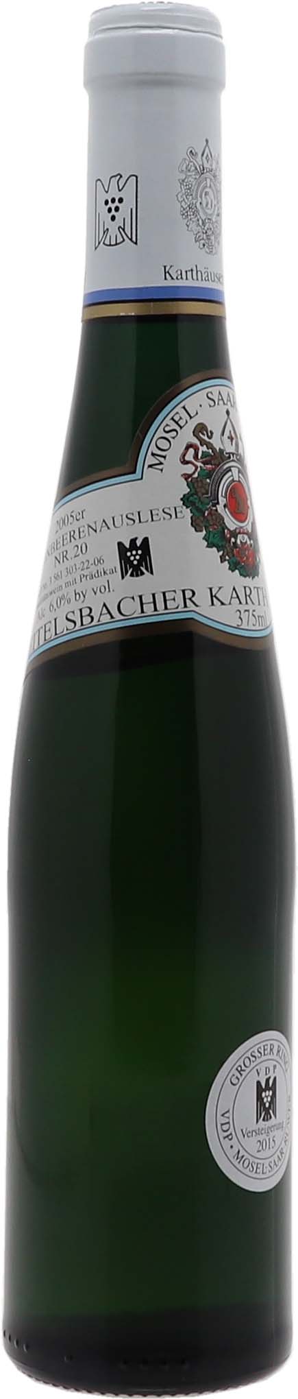 2005 Eitelsbacher Karthäuserhofberg Riesling Trockenbeerenauslese Nr. 20 Versteigerung