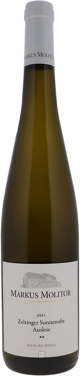 2021 Zeltinger Sonnenuhr Riesling Auslese** weisse Kapsel