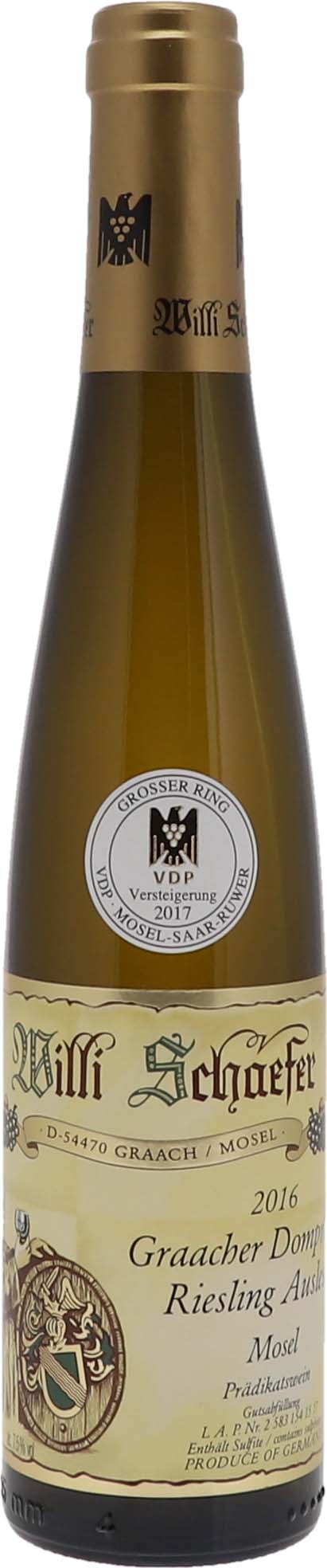 2016 Graacher Domprobst Riesling Auslese Goldkapsel Versteigerung