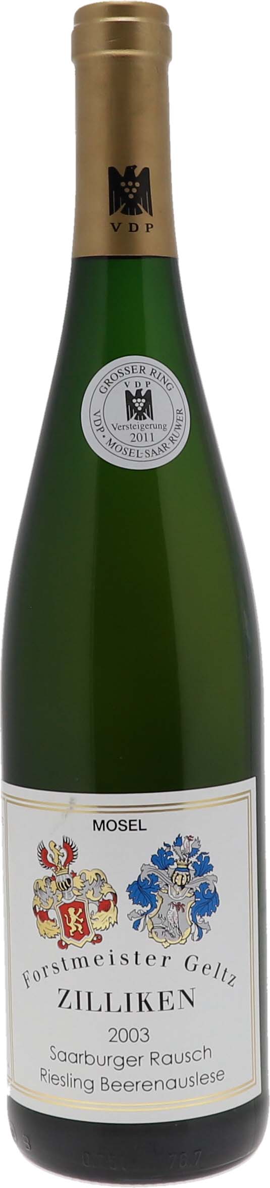 2003 Saarburger Rausch Riesling Beerenauslese Versteigerung