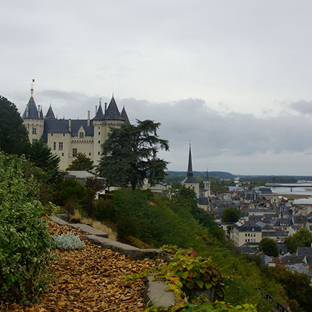 Blick auf das Schloss Saumur